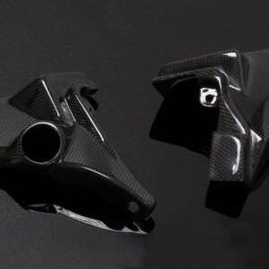 Headstock/Ignition Lock Covers, Carbon, 1985-2007 V-Max