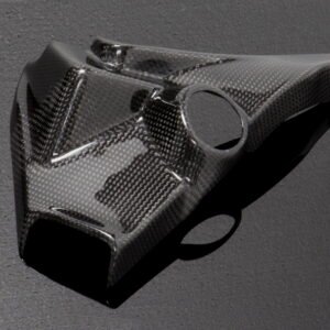Headstock/Ignition Lock Covers, Carbon, 1985-2007 V-Max