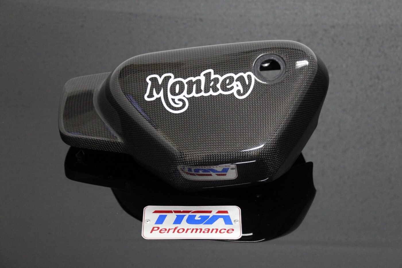 Side Cover, Carbon, Left, Monkey 125