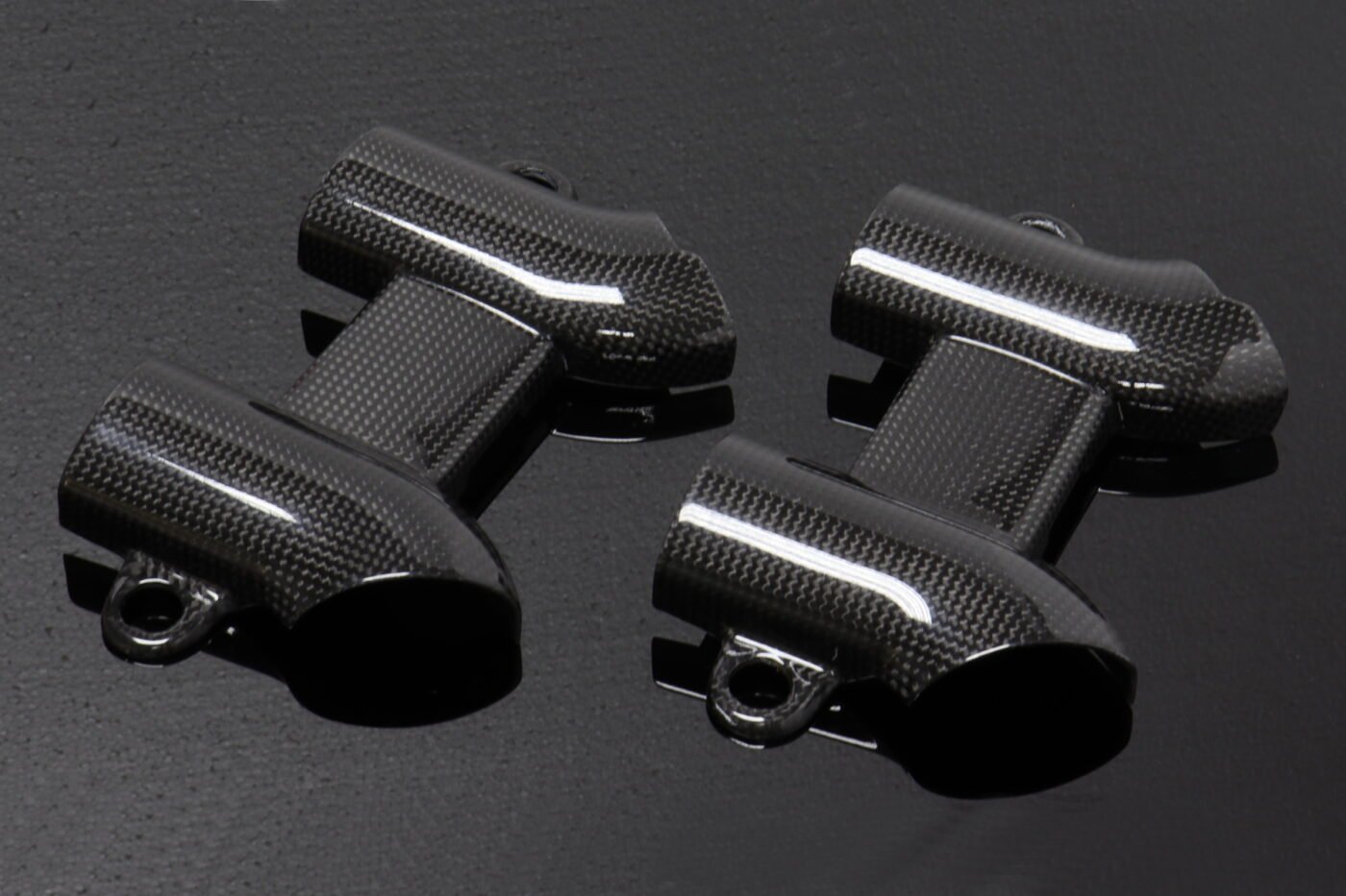 Manifold Covers, Carbon, Pair, 1985-2007 V-Max