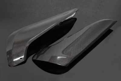 Yamaha Projects 7 Silencer Heat Shields, Pair, Carbon, 2007-8 Yamaha R1
