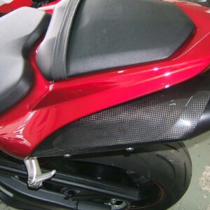 Silencer Heat Shields, Pair, Carbon, 2007-8 Yamaha R1