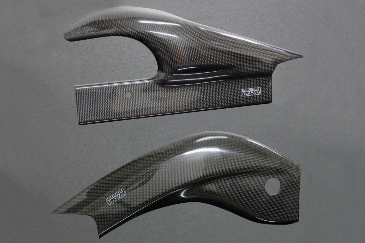 Swing Arm Cover, Pair, Carbon, 1998-2006 Aprilia RS-250