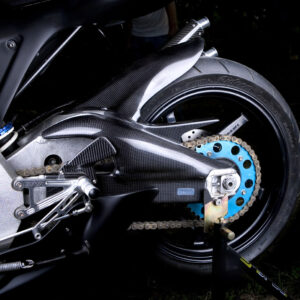 Swing Arm Cover, Pair, Carbon, 1998-2006 Aprilia RS-250