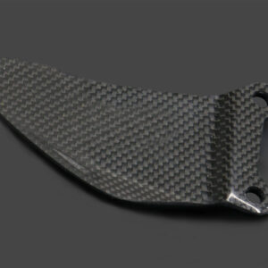 Heel Guard, Curved, Left Only, Carbon