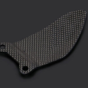 Heel Guard, Curved, Right Only, Carbon