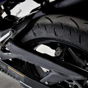 Rear Hugger/Chain Guard, Carbon, Ninja 400/500