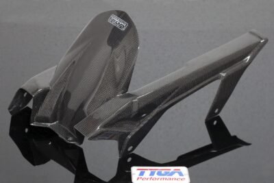 Rear Hugger/Chain Guard, Carbon, Ninja 400/500