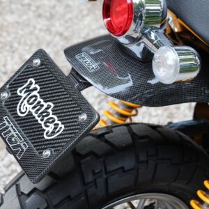 Registration/License Plate Holder, Tail Tidy, Carbon, Monkey 125