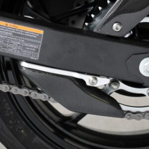 Swing Arm, Carbon Shark Fin Guard, Assy, Ninja 400
