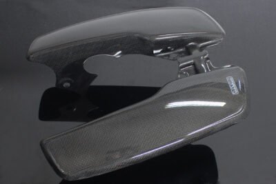 Leg Shield, Carbon, Honda Chaly, stock shape