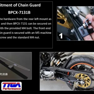 Chain Guard, Carbon, Assy, KTM RC125/200/390