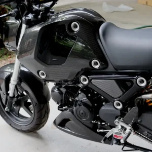 Shroud Cover, Carbon, Left, Grom 125