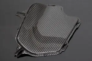 Shroud Insert, Carbon, Left, Grom 125