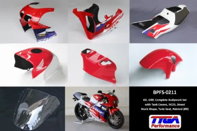 Kit, GRP, Complete Bodywork Set, NC35, Street Stock Shape, Twin Seat, Painted (RR) 1994