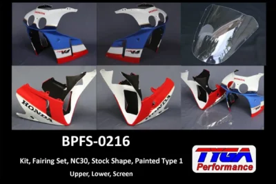 Kit, Fairing Set, NC30, Stock Shape, Painted Type 1