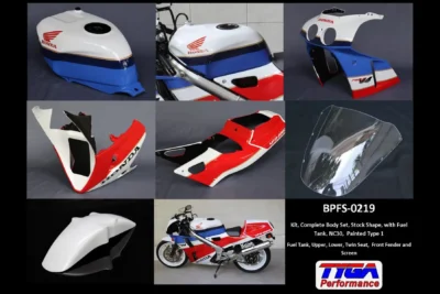 Kit, Complete Body Set, Stock Shape, with Fuel Tank, NC30, Painted Type 1