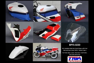 Kit, Complete Body Set, Stock Shape, with Fuel Tank and Seat Cover, NC30, Painted Type 1
