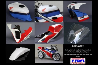 Kit, Complete Body Set, Stock Shape, Solo Seat, with Fuel Tank, NC30, Painted Type 1