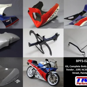 Kit, Complete Body Set with Front Fender, GRP, NC30, RC30 Style, Street, Painted RC30