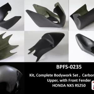 Kit, Complete Bodywork Set, Carbon, Type 1 Upper, with Front Fender, RS250R NXA