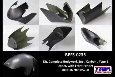 Kit, Complete Bodywork Set, Carbon, Type 1 Upper, with Front Fender, RS250R NXA