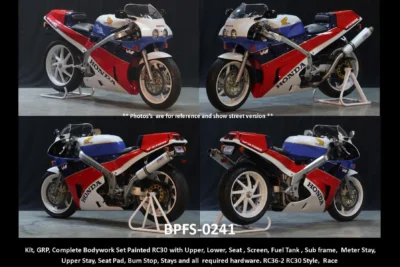 Bodywork Set 2, GRP, Painted RC30, RC36-2 RC30 Style, Race