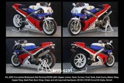 Bodywork Set 3, GRP, Painted RC30, RC36-2 RC30 Euro/US Style, Street