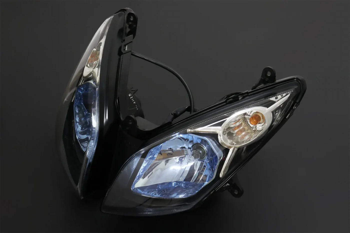 Tyga Eyes II headlight/turn signal assembly, Blue