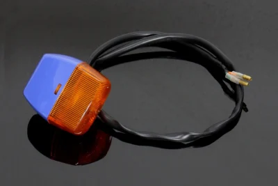 Turn Signal, Front, Left, Blue, RC30 Style