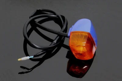 Turn Signal, Front, Right, Blue, RC30 Style
