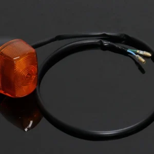 Turn Signal Set, Front, Black, RC30 Style
