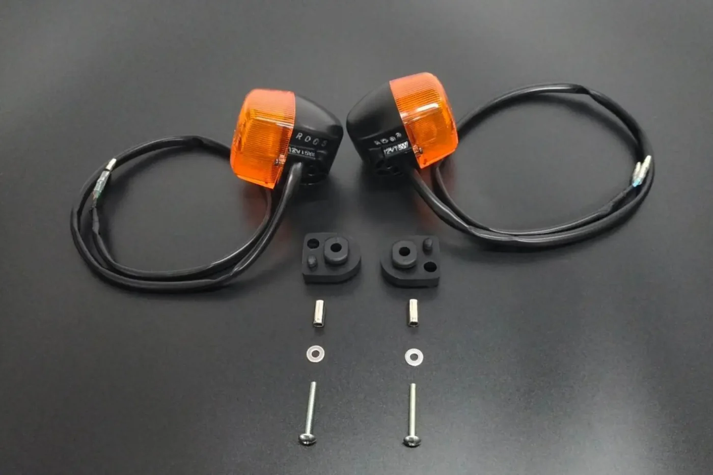 Turn Signal Set, Black, OEM Honda Style