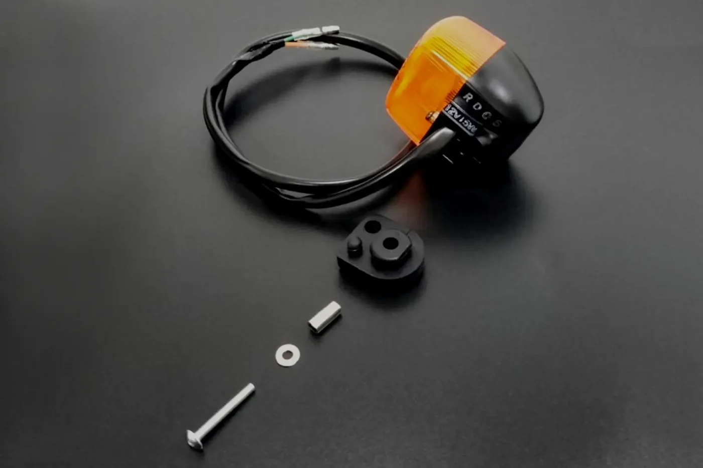 Turn Signal Left, Black, OEM Honda Style