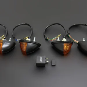 Turn Signal Set, Black, NSR150 Style, SE Asian Relay