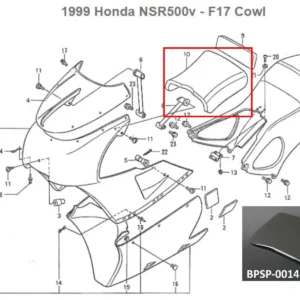 Seat Pad, NSR500V, RC45 and RC51 (HRC kit)