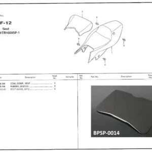Seat Pad, NSR500V, RC45 and RC51 (HRC kit)