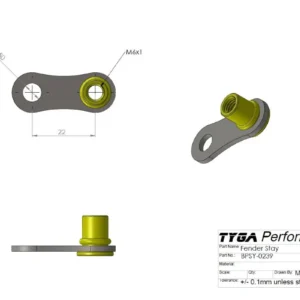 Fender Stay, Main, CBR600 Conversion