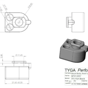 Mount Body, Front, Turn Signal, RC30 Only