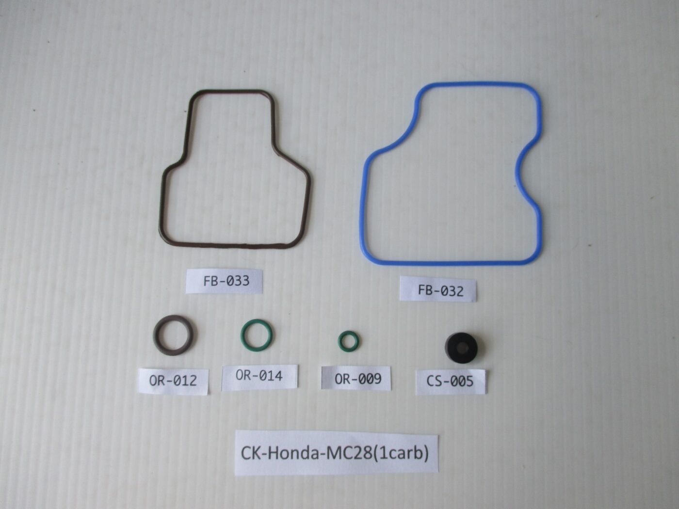 Carb Service Kit, 6 pieces, Honda NSR250 MC28 (1 carburettor)