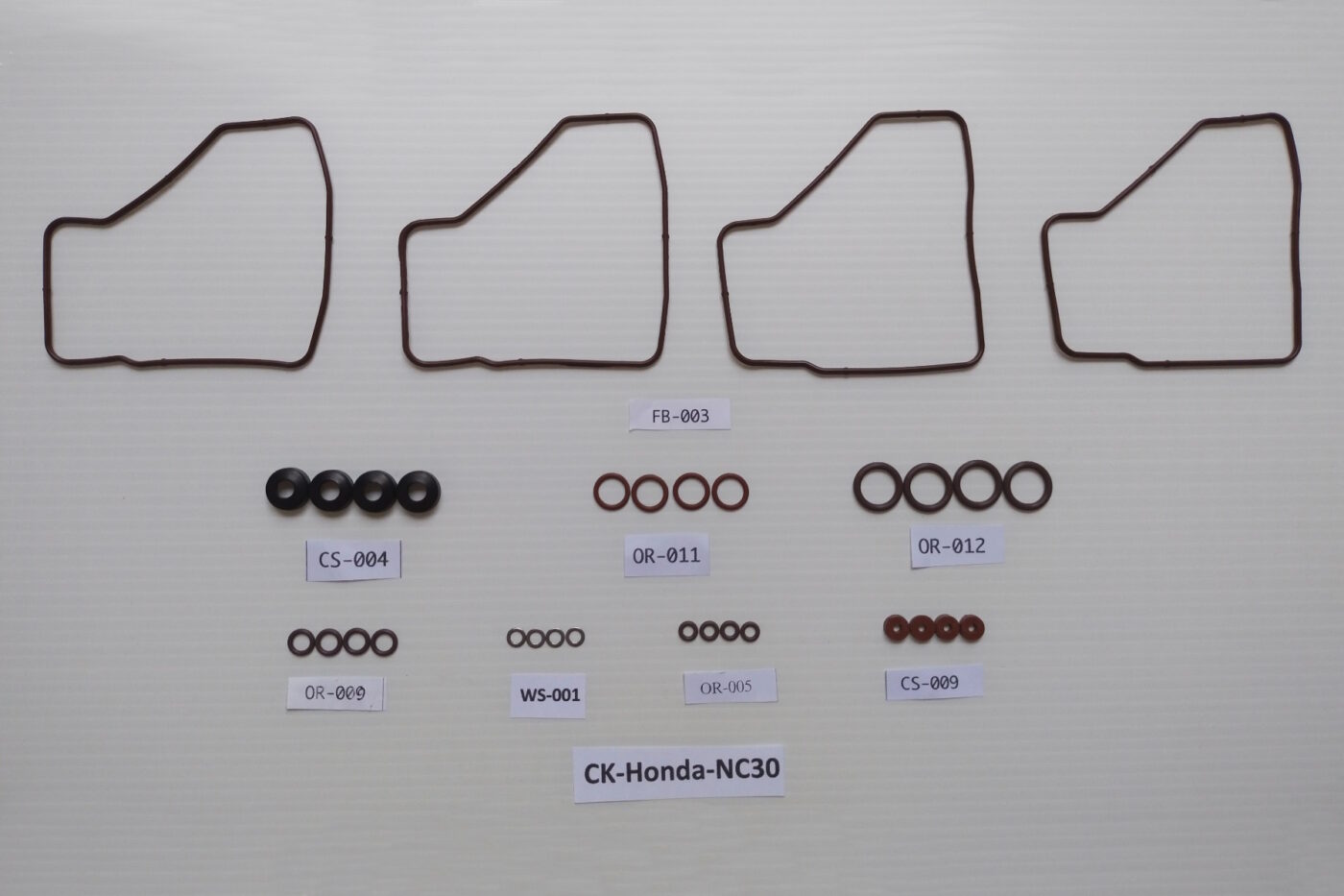 Carb Service Kit A, 32 pieces, Honda VFR400R NC30