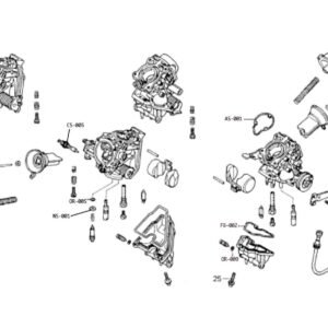 Carb Service Kit A, 40 pieces, Honda RVF400 NC35