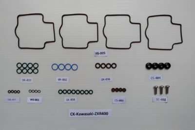 Carb Service Kit A, 47 pieces, Kawasaki ZXR400