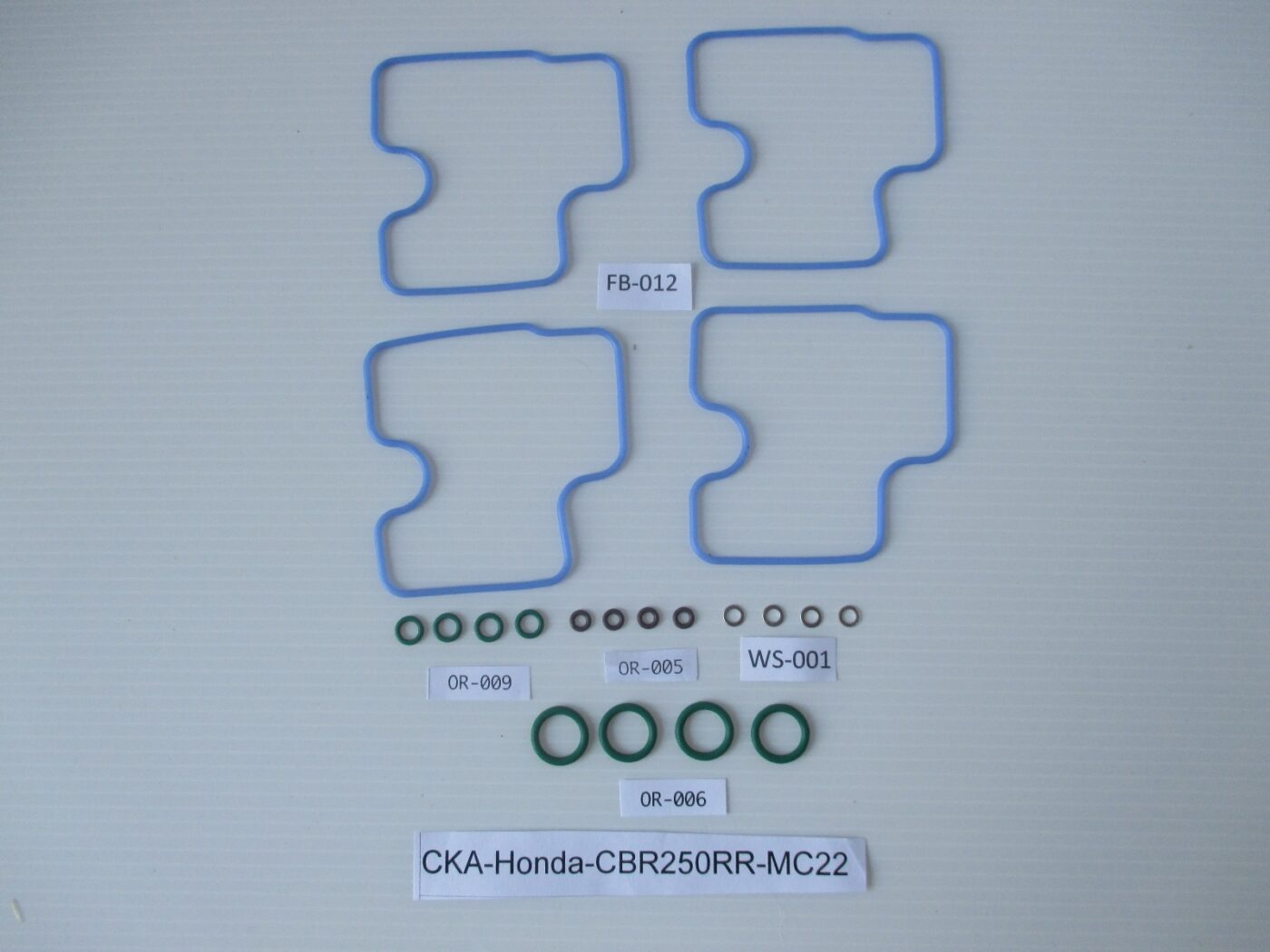 Carb Service Kit A, 20 pieces, Honda CBR250RR MC22