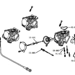 Carb Service Kit A, 20 pieces, Honda CBR250RR MC22