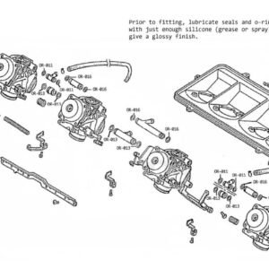 Carb Service Kit A, 39 pieces, Honda CBR400RR NC23