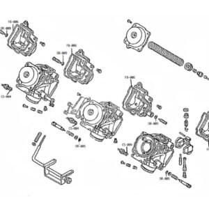 Carb Service Kit A, 39 pieces, Honda CBR400RR NC23