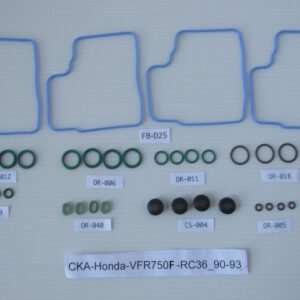 Carb Service Kit A, 40 pieces, Honda VFR750F RC36 (90-93)