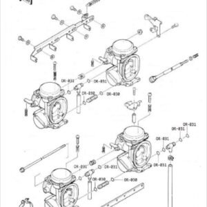 Carb Service Kit A, 47 pieces, Kawasaki ZXR400