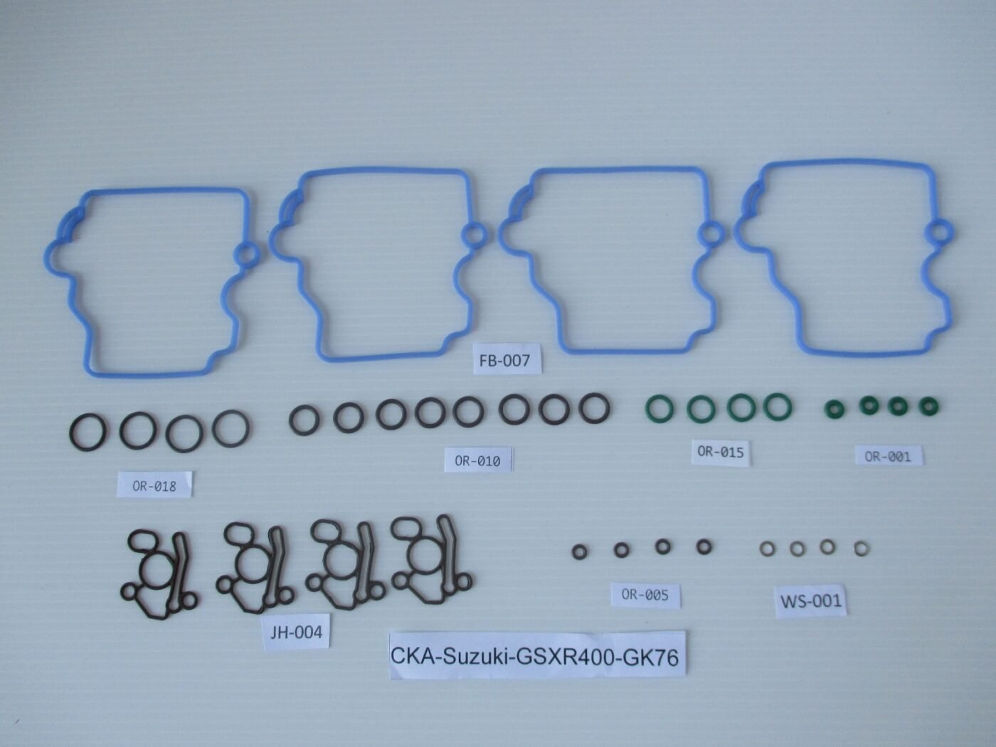 Carb Service Kit A, 36 pieces, Suzuki GSXR400 (GK76)